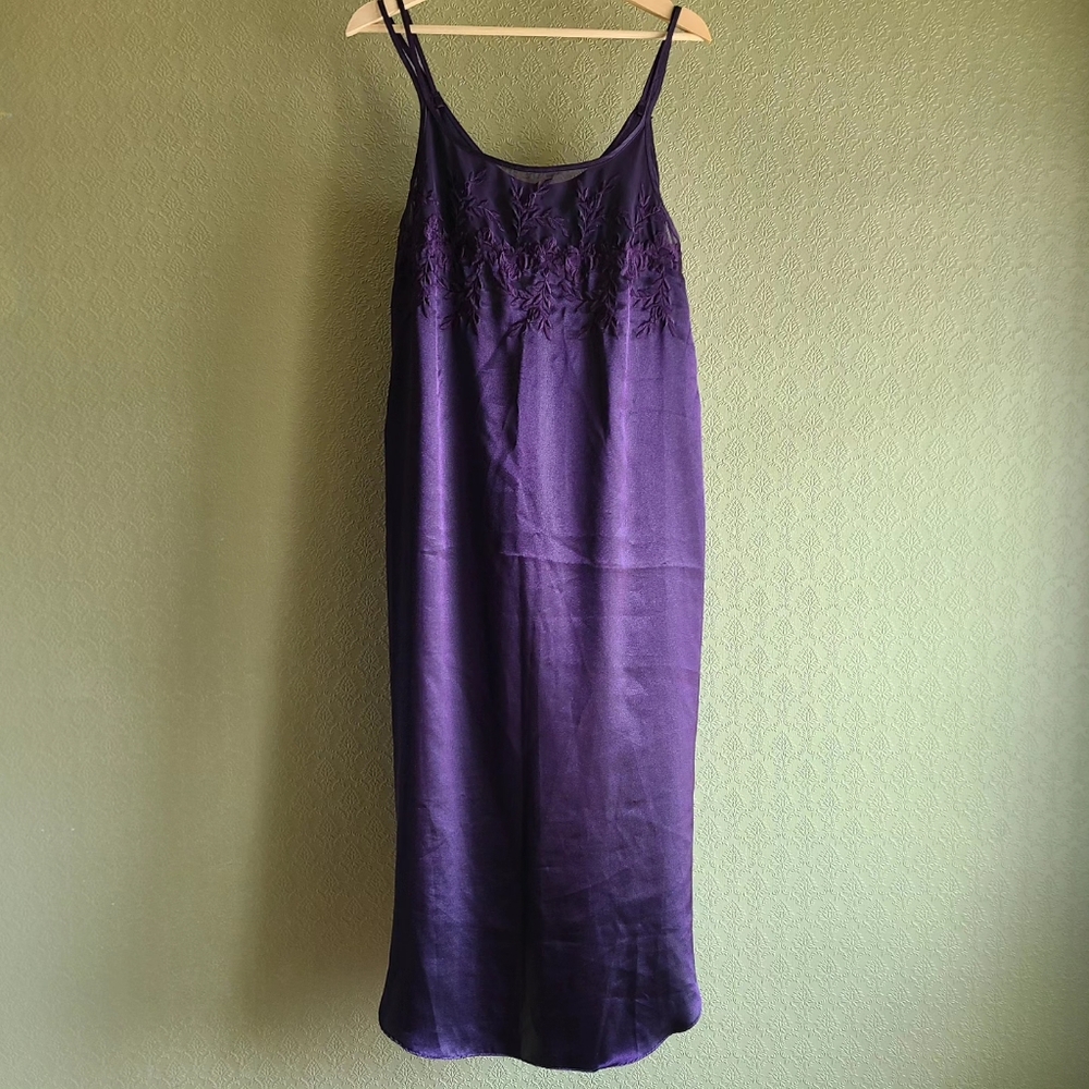 Deep Purple Maxi Slip Dress